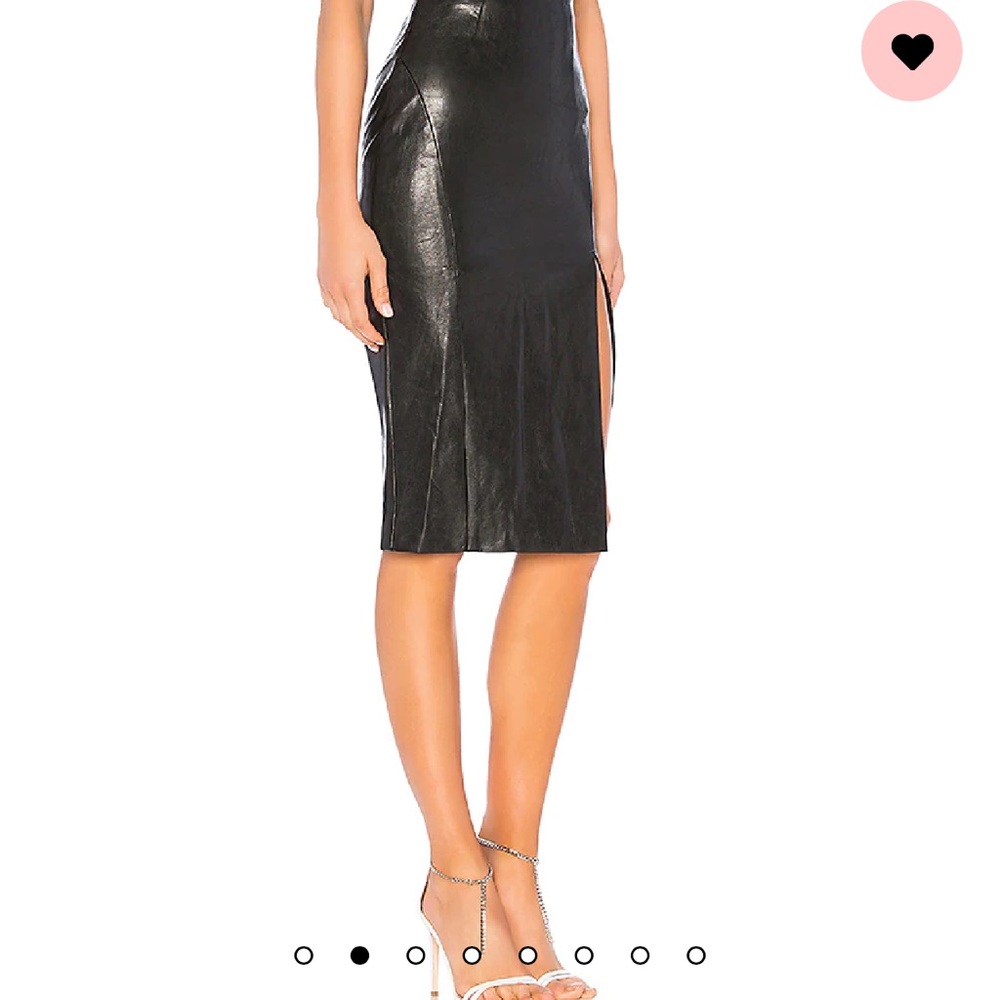 Superdown Midi Pleather Skirt Size Small - image 3